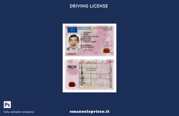 verified style modello presente stile verificato Polonia DL template